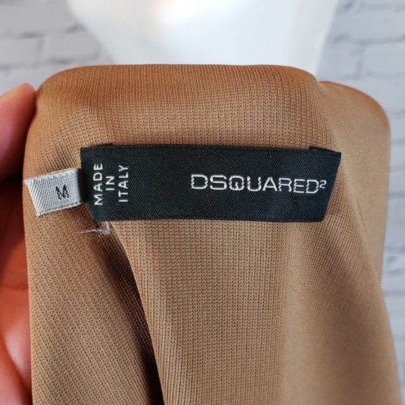Dsquared2 Brown Fitted Racerback Dress - Picture 5 of 5